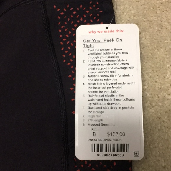 New with tags Lulu lemon pants - Picture 2 of 4